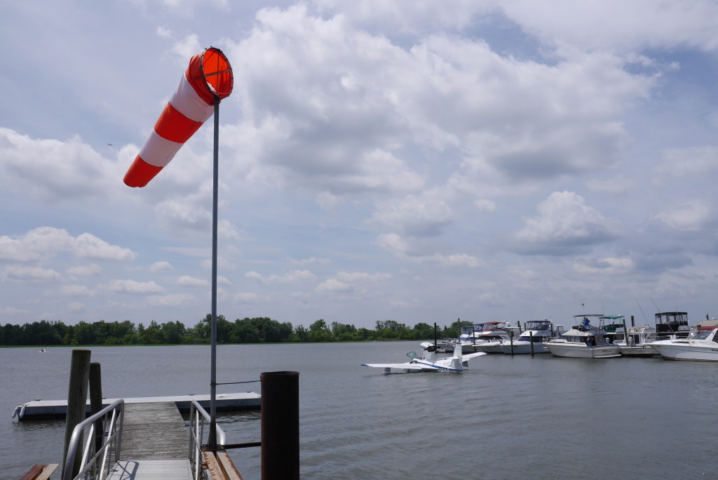 Departing into Delaware River